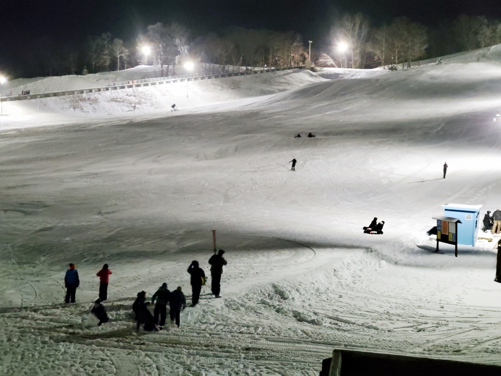 Winter night fun at Fort McCoy's Whitetail Ridge Ski Area