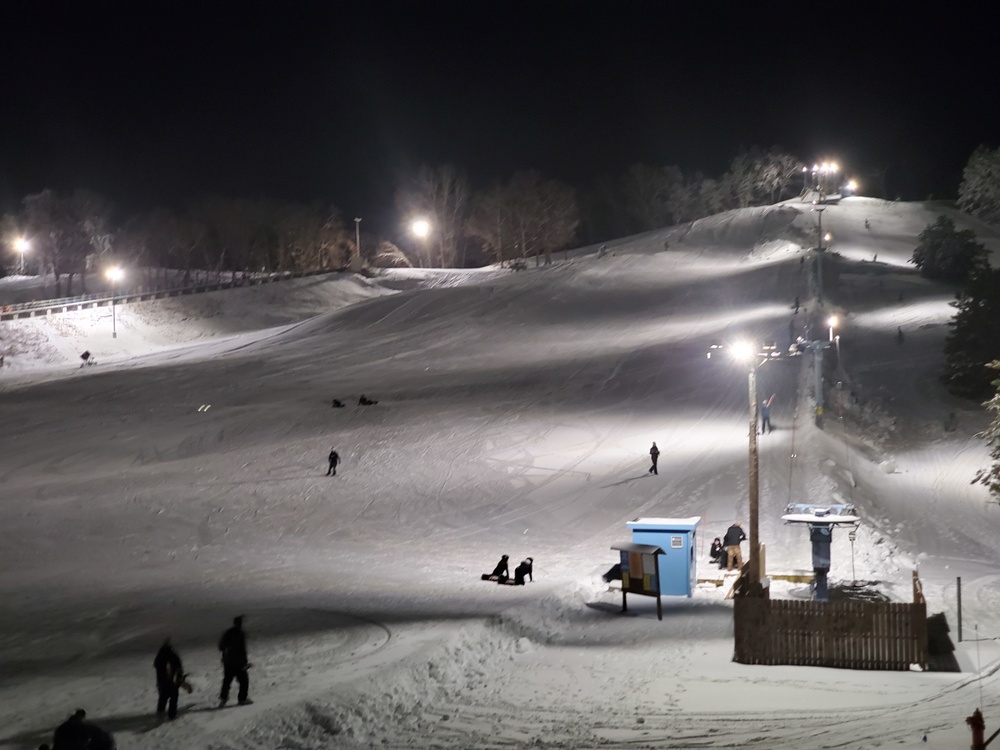 Winter night fun at Fort McCoy's Whitetail Ridge Ski Area