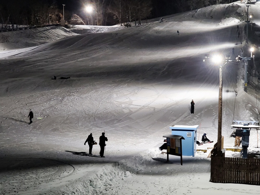 Winter night fun at Fort McCoy's Whitetail Ridge Ski Area