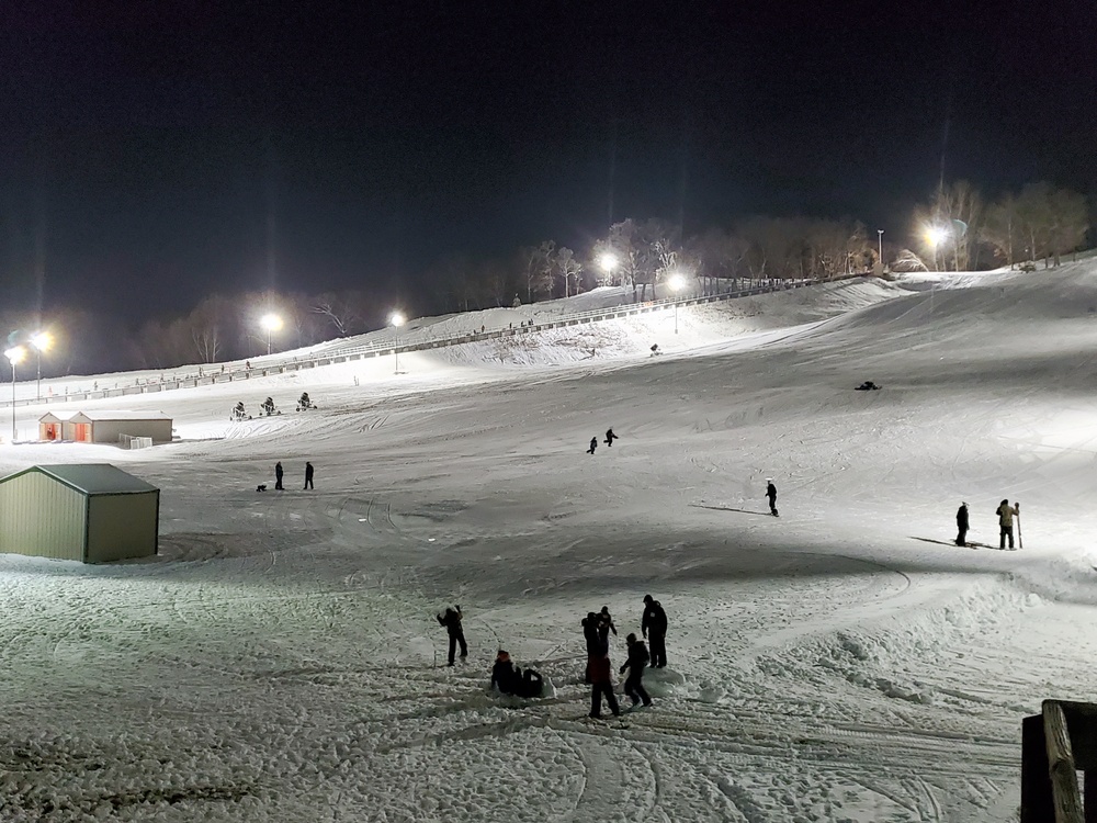 Winter night fun at Fort McCoy's Whitetail Ridge Ski Area