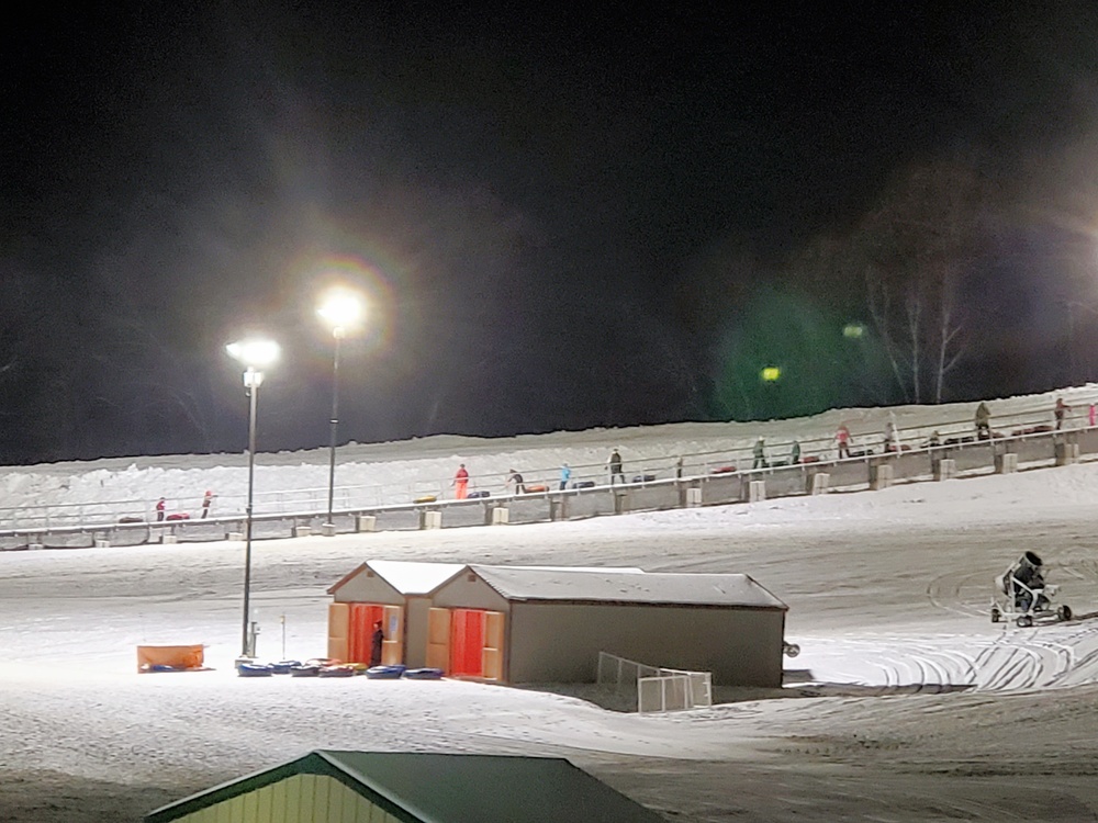 Winter night fun at Fort McCoy's Whitetail Ridge Ski Area