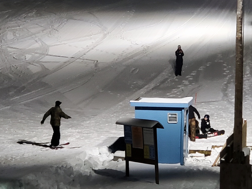 Winter night fun at Fort McCoy's Whitetail Ridge Ski Area