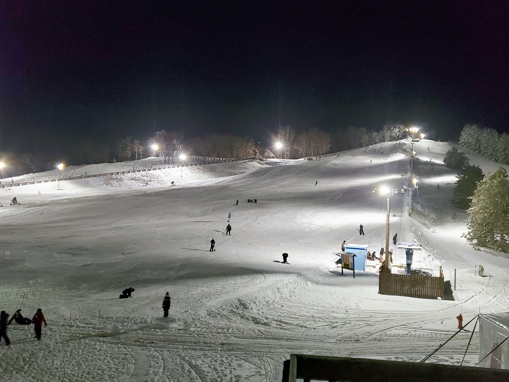 Winter night fun at Fort McCoy's Whitetail Ridge Ski Area