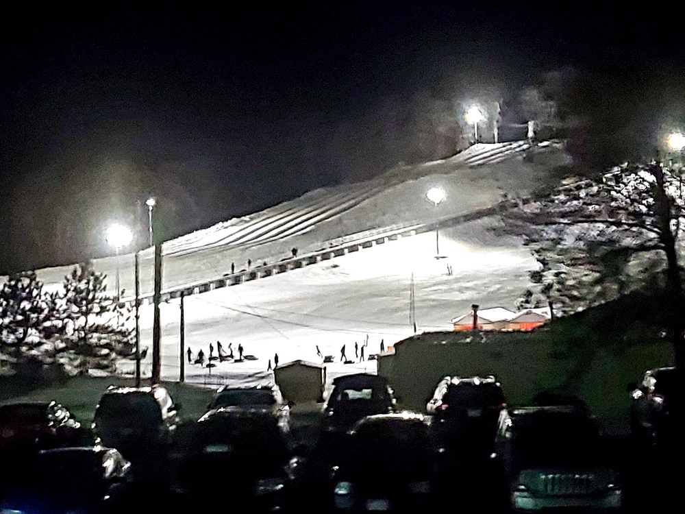 Winter night fun at Fort McCoy's Whitetail Ridge Ski Area