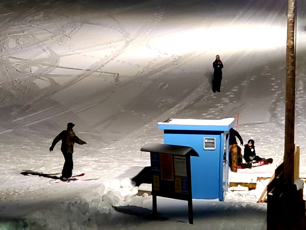 Winter night fun at Fort McCoy's Whitetail Ridge Ski Area