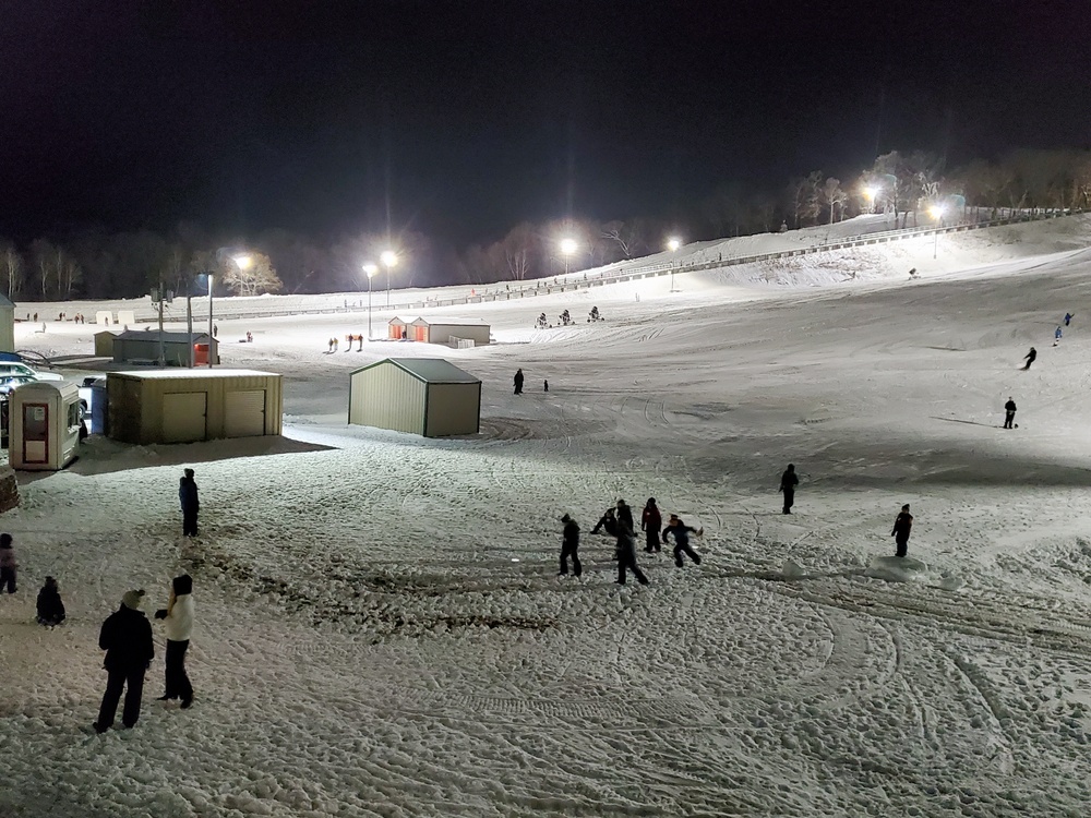 Winter night fun at Fort McCoy's Whitetail Ridge Ski Area