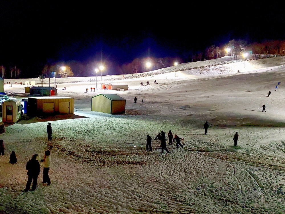 Winter night fun at Fort McCoy's Whitetail Ridge Ski Area