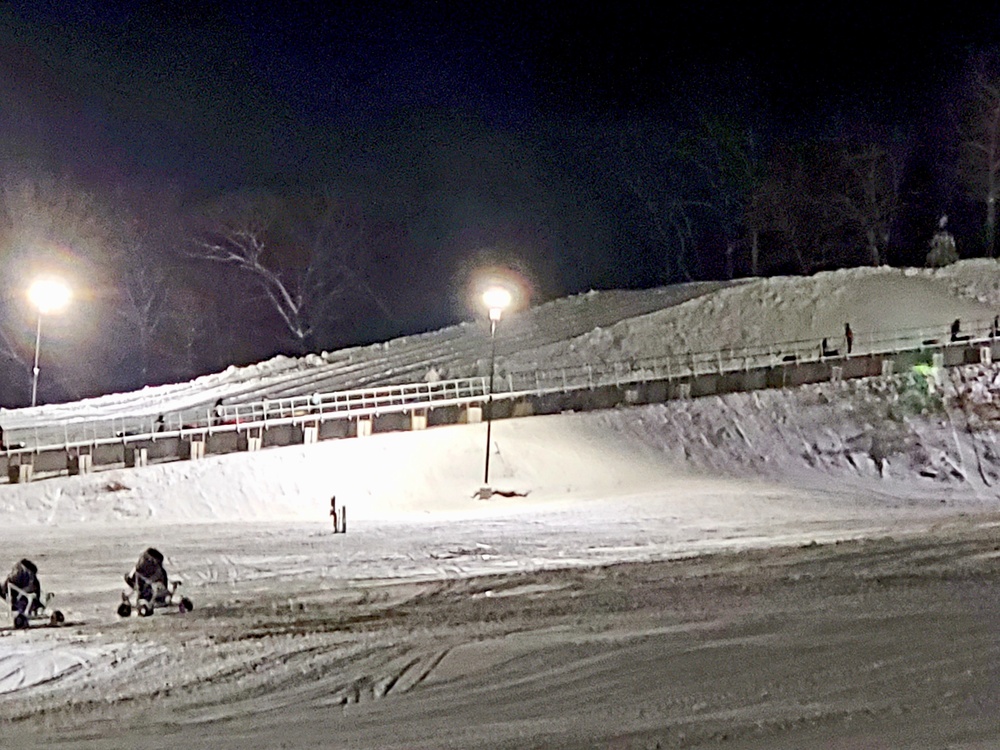 Winter night fun at Fort McCoy's Whitetail Ridge Ski Area