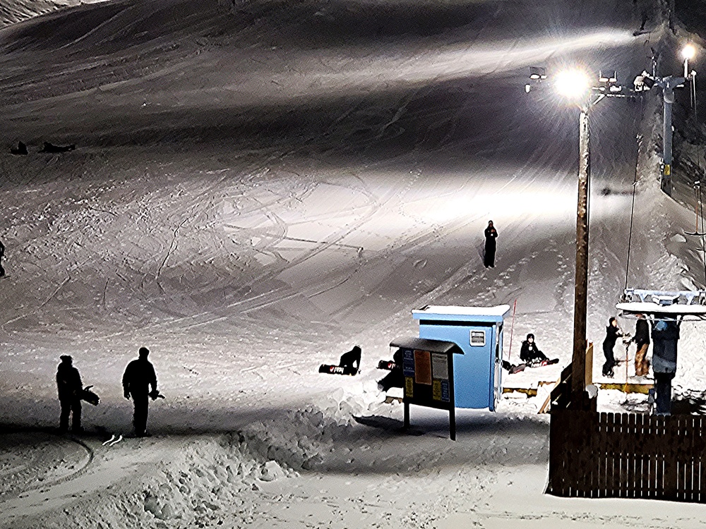 Winter night fun at Fort McCoy's Whitetail Ridge Ski Area