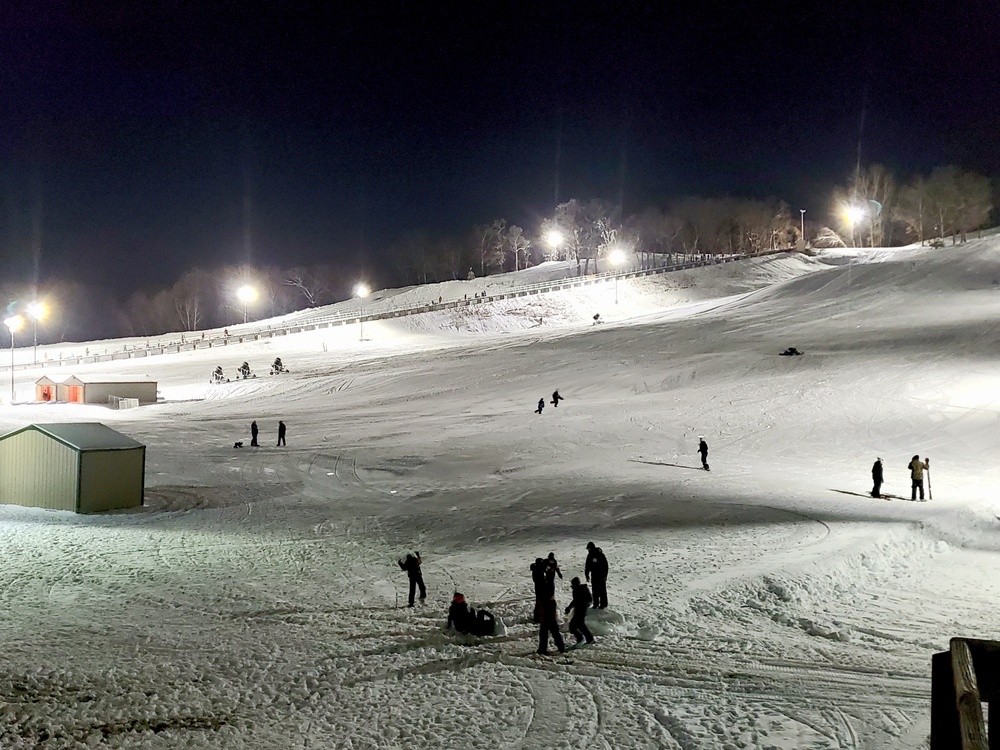 Winter night fun at Fort McCoy's Whitetail Ridge Ski Area