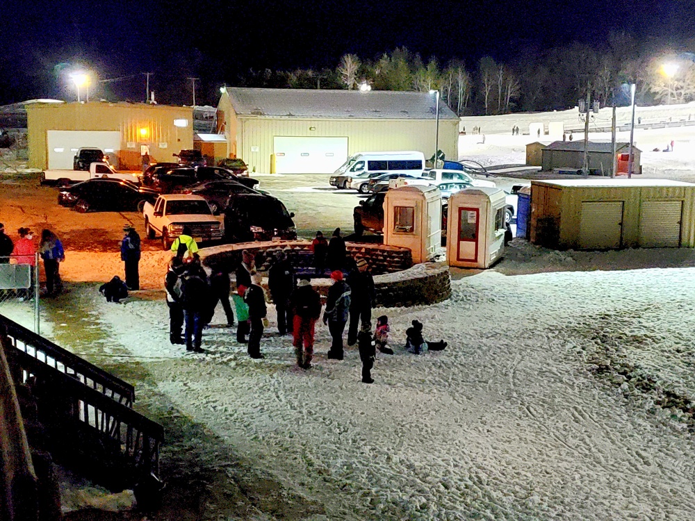 Winter night fun at Fort McCoy's Whitetail Ridge Ski Area