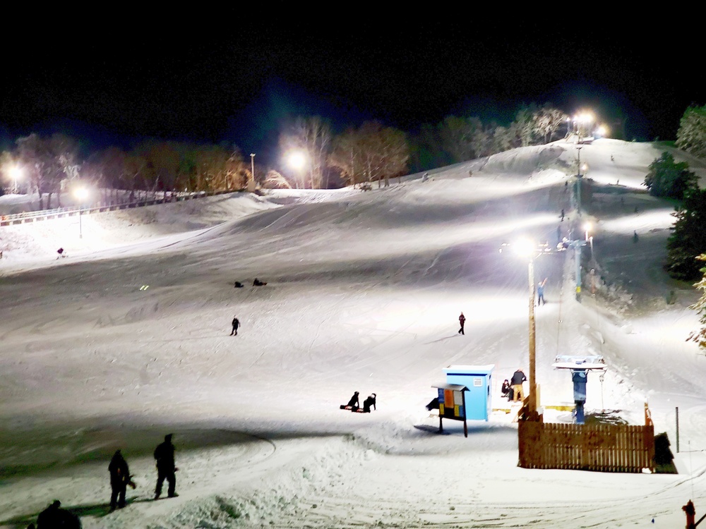 Winter night fun at Fort McCoy's Whitetail Ridge Ski Area