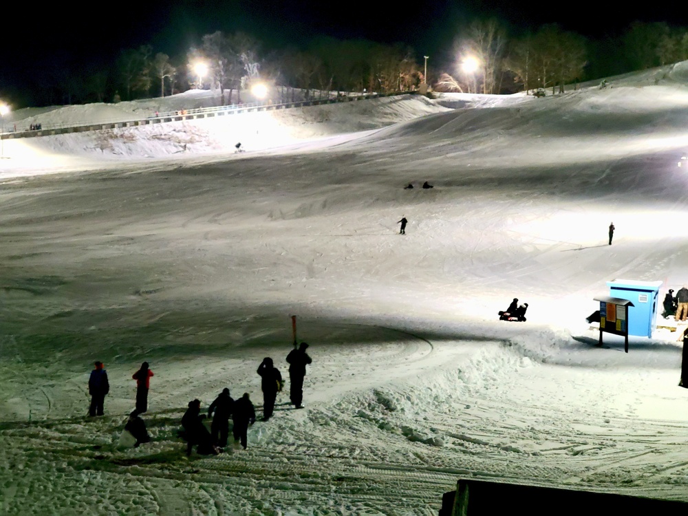 Winter night fun at Fort McCoy's Whitetail Ridge Ski Area