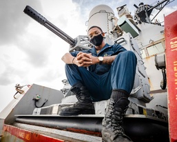 Waldorf, Md., Native serves aboard USS John S. McCain while conducting operations in the Philippine Sea