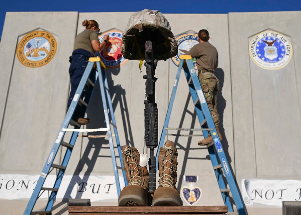 Airmen restore U.S. military branches shields