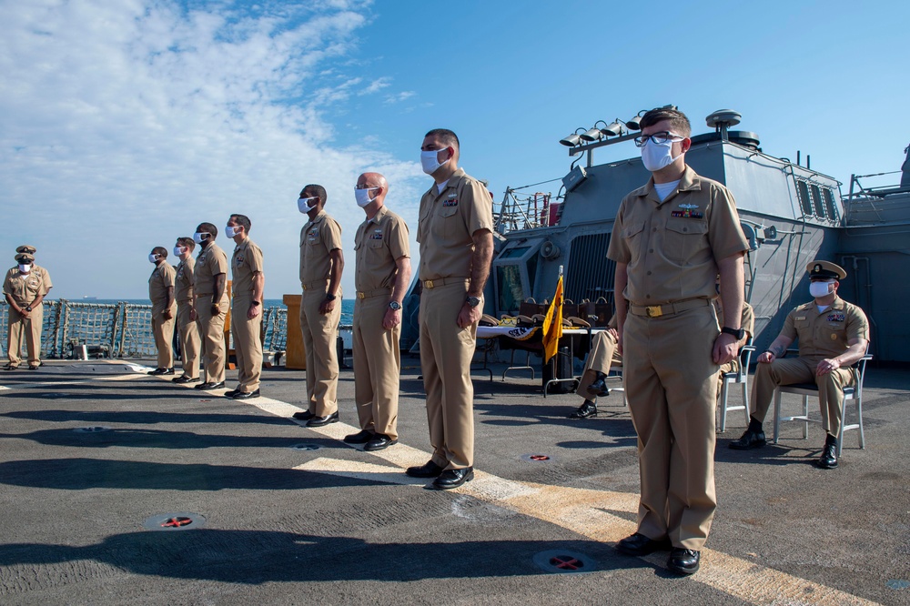 USS John Paul Jones Chief Pinning Ceremony