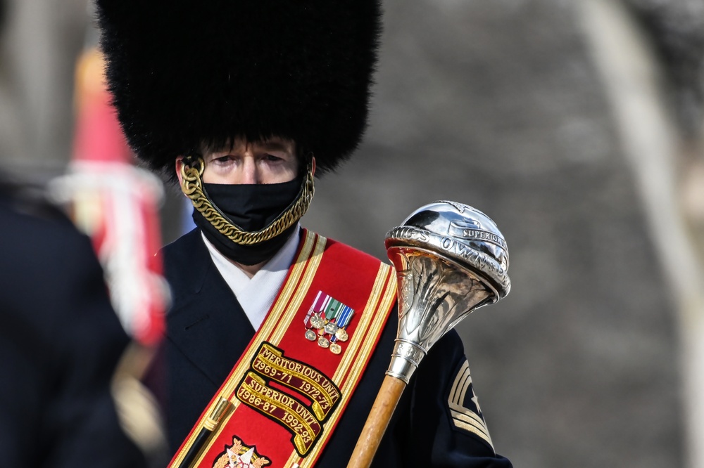Wreath-laying ceremony rehearsal