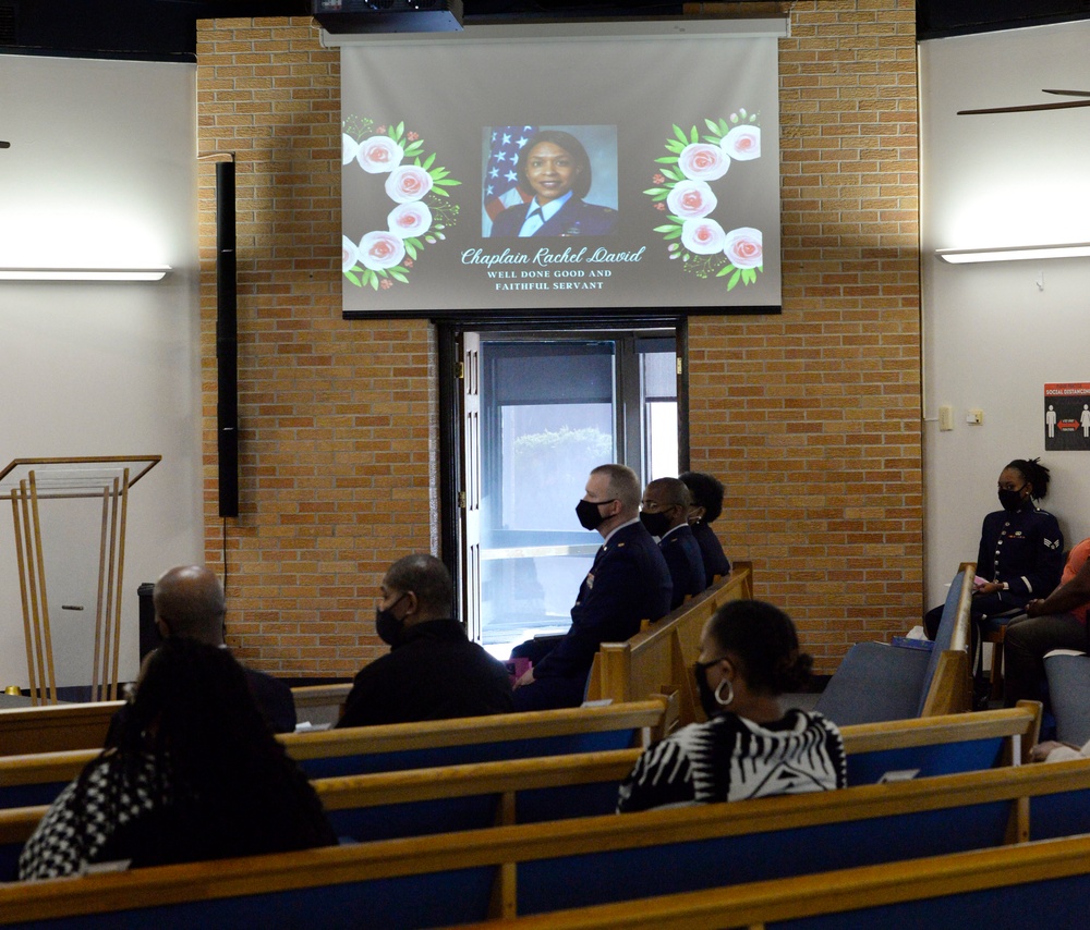 Chaplain Lt. Col. Rachel David memorial service at Wright-Patterson Air Force Base