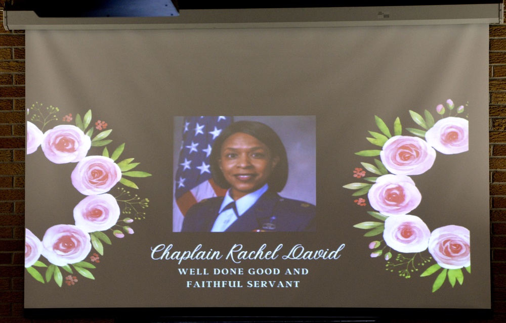 Chaplain Lt. Col. Rachel David memorial service at Wright-Patterson Air Force Base