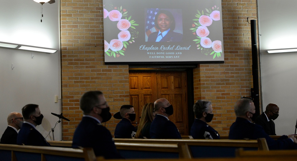 Chaplain Lt. Col. Rachel David memorial service at Wright-Patterson Air Force Base