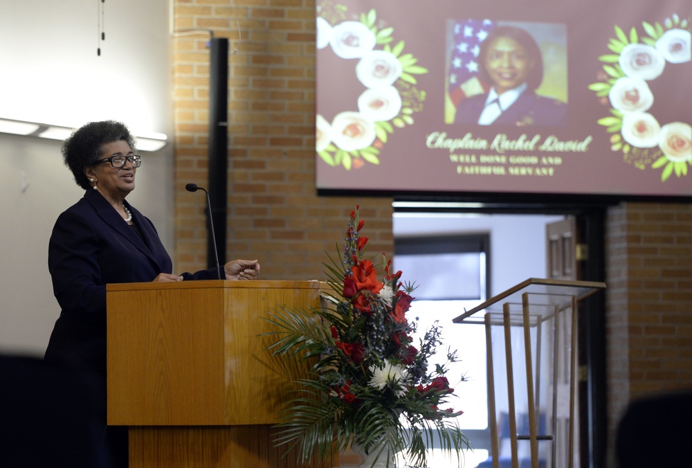 Chaplain Lt. Col. Rachel David memorial service at Wright-Patterson Air Force Base