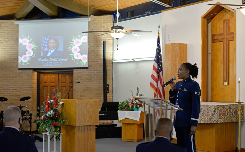 Chaplain Lt. Col. Rachel David memorial service at Wright-Patterson Air Force Base