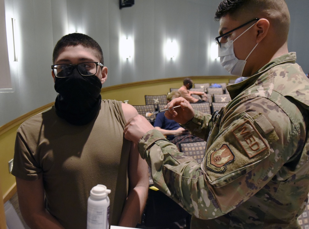 COVID-19 vaccine at Wright-Patterson Air Force Base Medical Center
