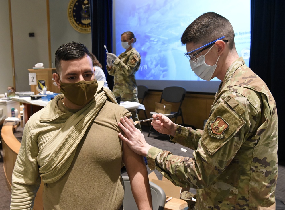 COVID-19 vaccine at Wright-Patterson Air Force Base Medical Center