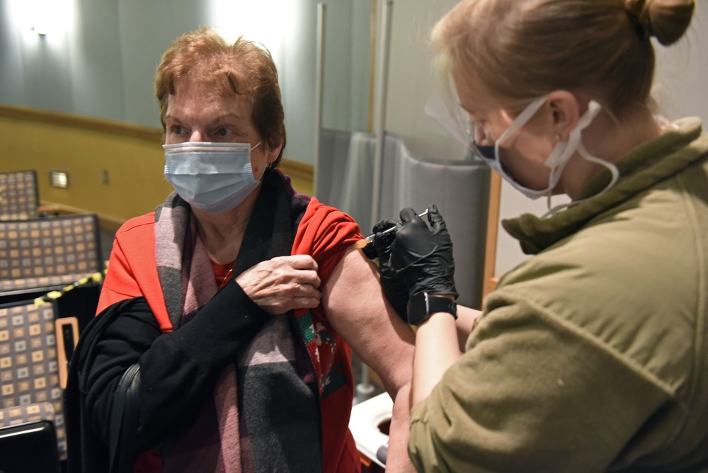 COVID-19 vaccine at Wright-Patterson Air Force Base Medical Center