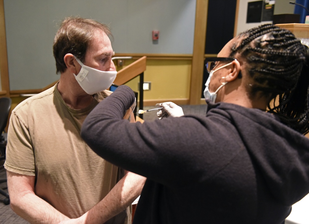 COVID-19 vaccine at Wright-Patterson Air Force Base Medical Center