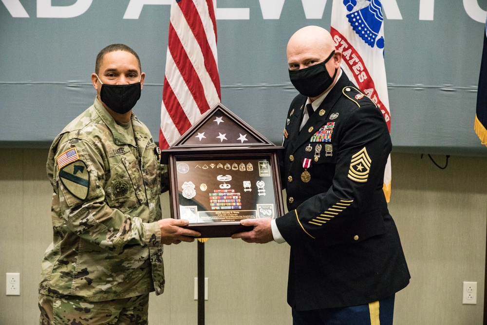 Sgt. Maj. Timothy Watts Retirement Ceremony