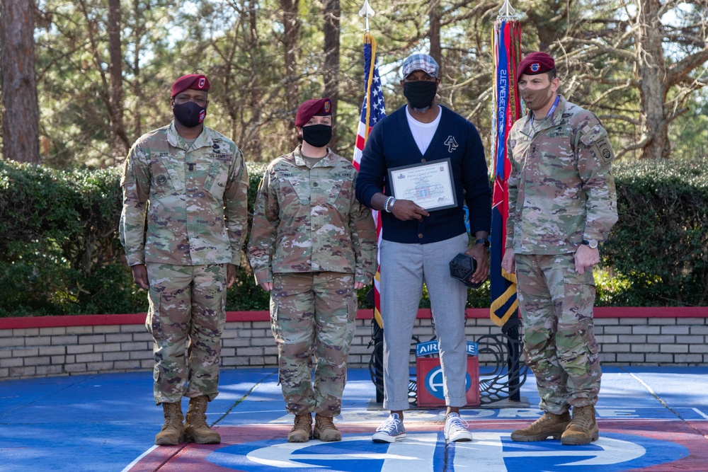 82nd Airborne Division Volunteer of the Quarter Ceremony