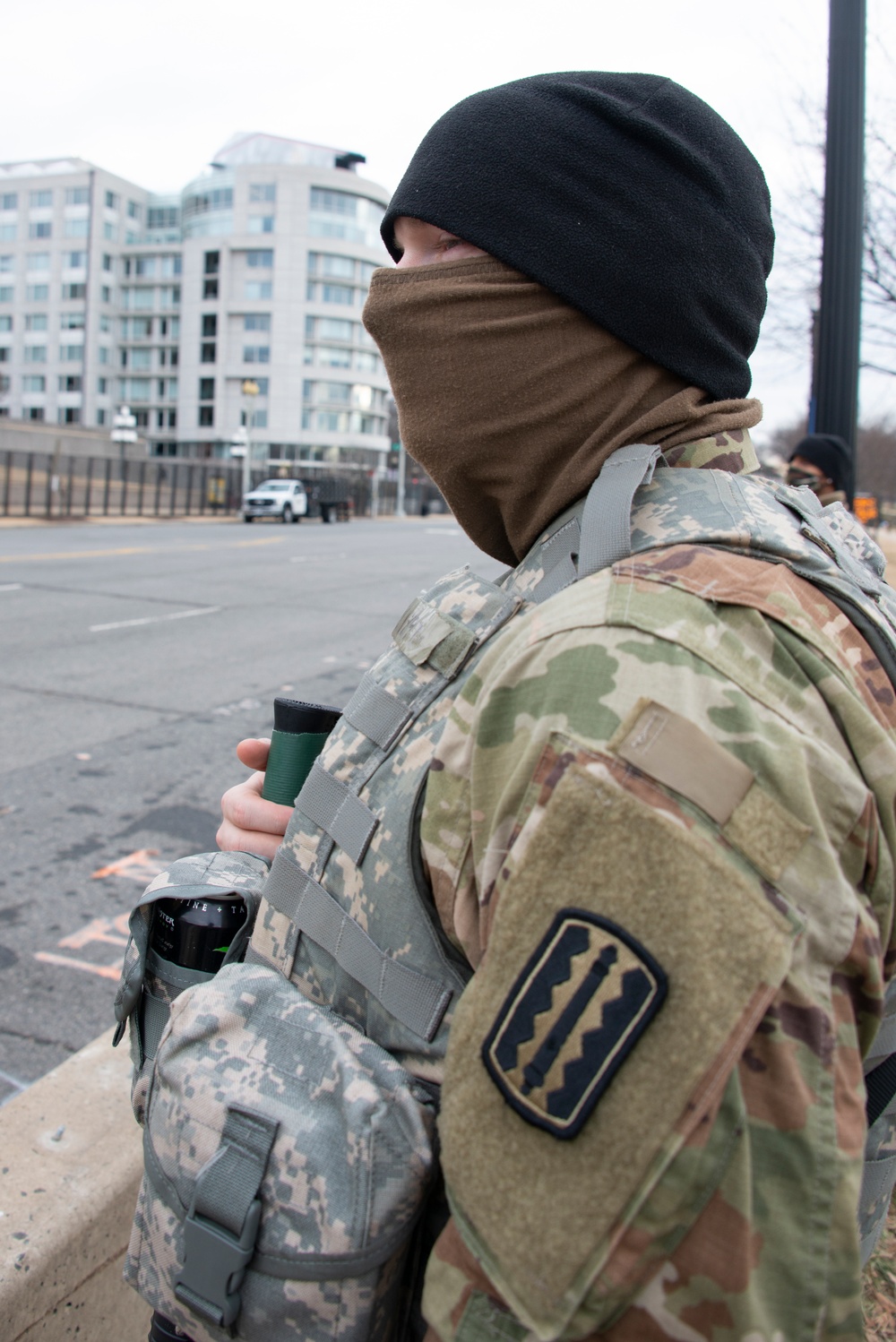 1710th TC Soldiers stand guard in Washington, D.C.