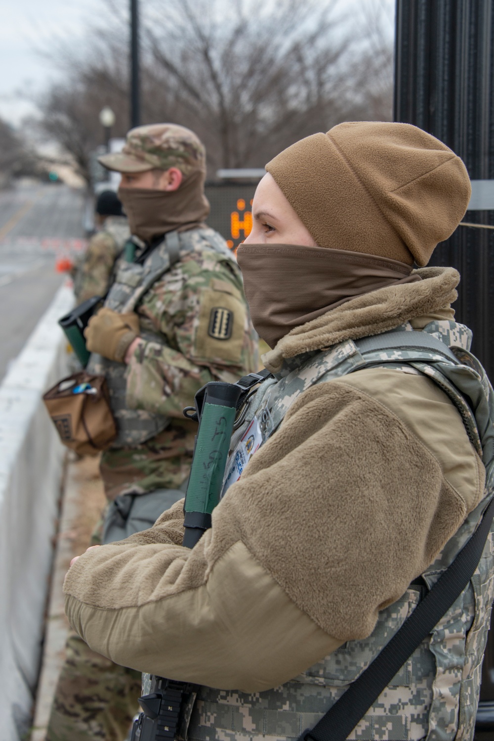 1710th TC Soldiers stand guard in Washington, D.C.