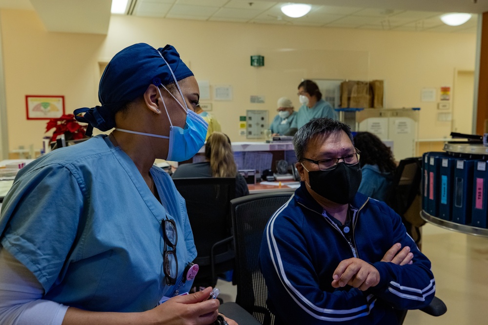 U.S. Air Force medical personnel work alongside Arrowhead Regional Medical Center providers