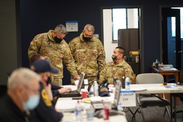 U.S Soldiers with the Hawaii National Guard start traffic security mission for the 59th Presidential Inauguration