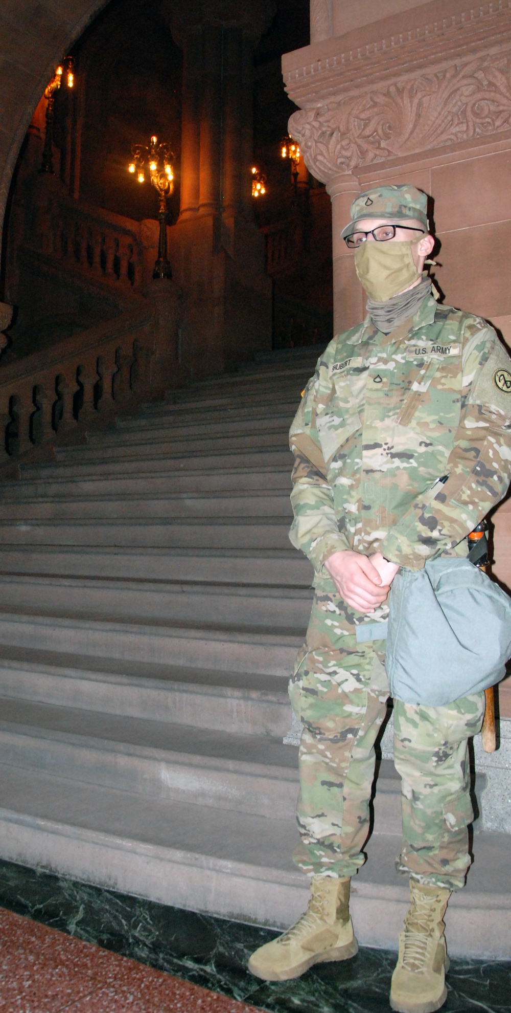 New York National Guard Soldiers protect New York State Capitol