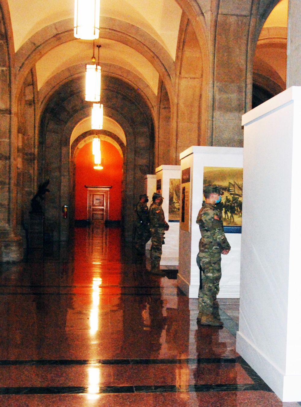 New York National Guard Soldiers protect New York State Capitol