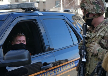 Pa. National Guard helps guard state capitol during inauguration