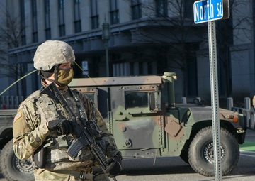 Pa. National Guard helps guard state capitol during inauguration