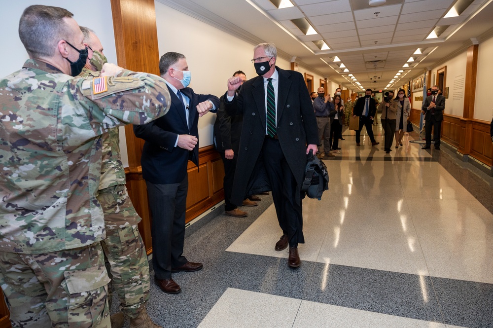 Acting Defense Secretary Miller Transitions Out of Office