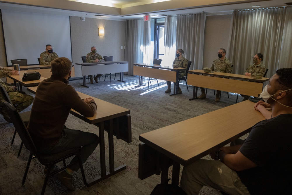 Maj. Gen. Pablo Estrada visits Airmen deployed to California hospitals