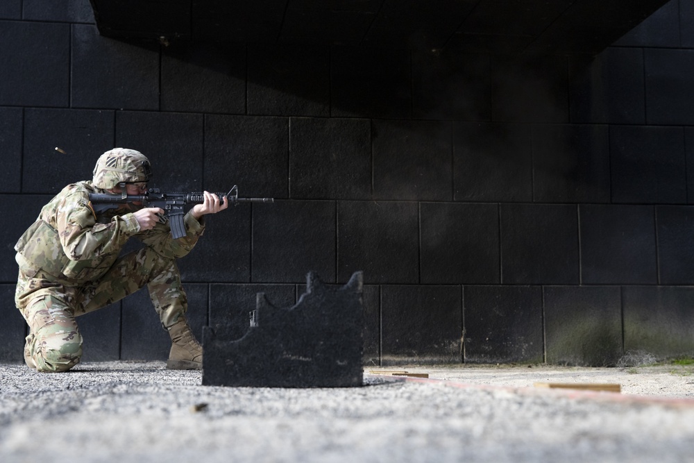 3rd Combat Aviation Brigade Soldiers qualify with their M4 rifles and M9 pistols.