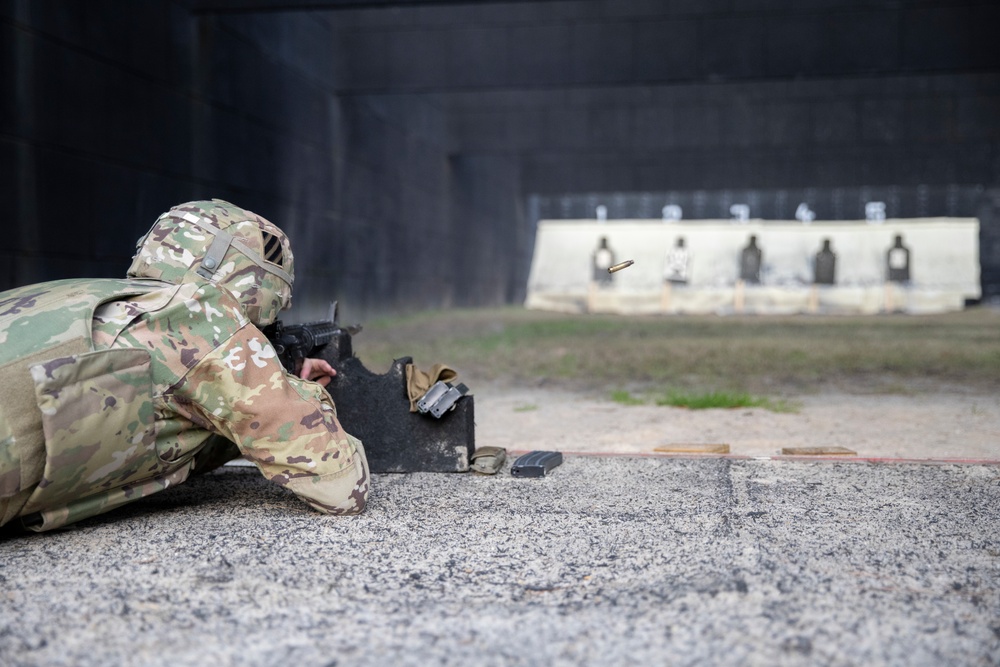 3rd Combat Aviation Brigade Soldiers qualify with their M4 rifles and M9 pistols.