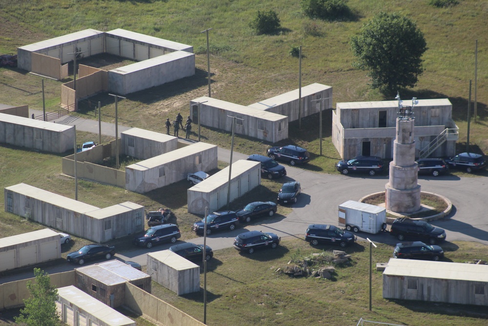 Aerial views of Fort McCoy training areas