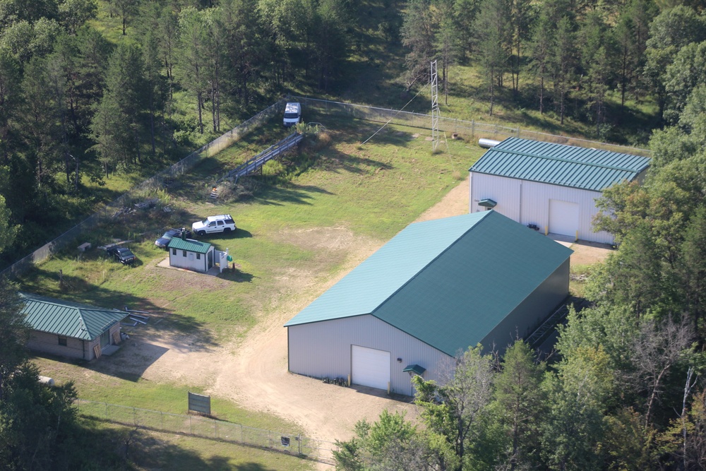 Aerial views of Fort McCoy training areas