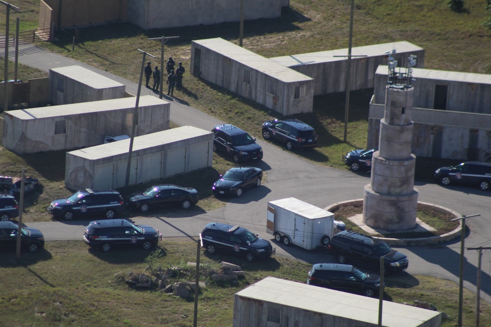 Aerial views of Fort McCoy training areas