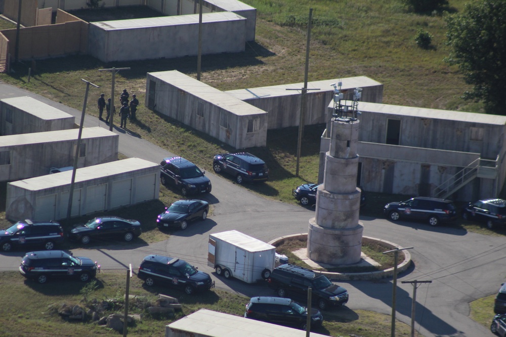 Aerial views of Fort McCoy training areas