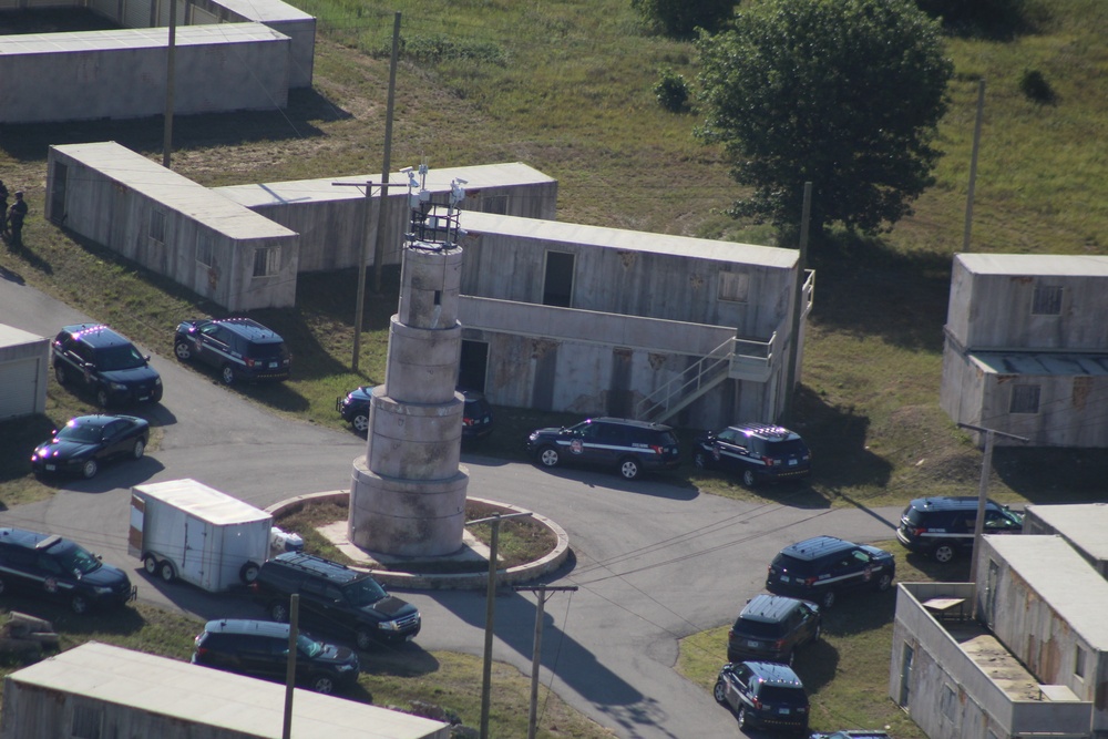 Aerial views of Fort McCoy training areas