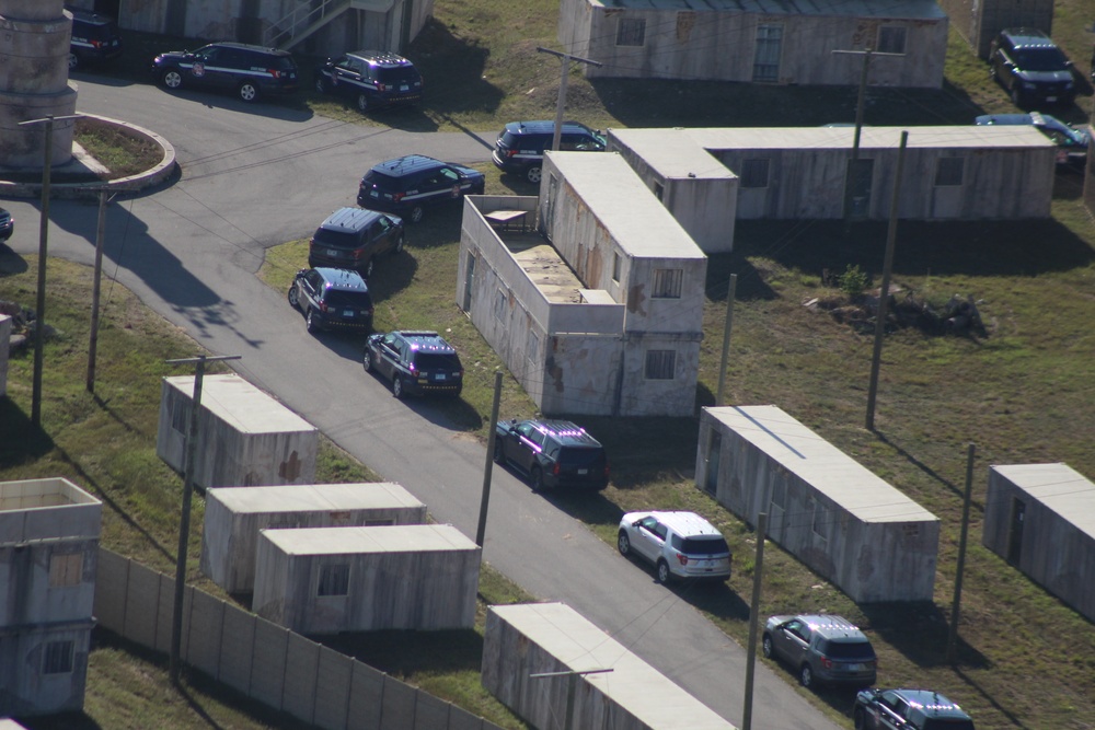 Aerial views of Fort McCoy training areas